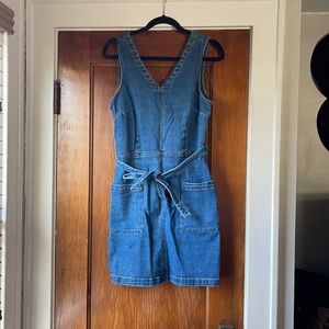 Denim tank dress